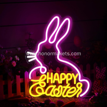 Easter bunny neon Lights